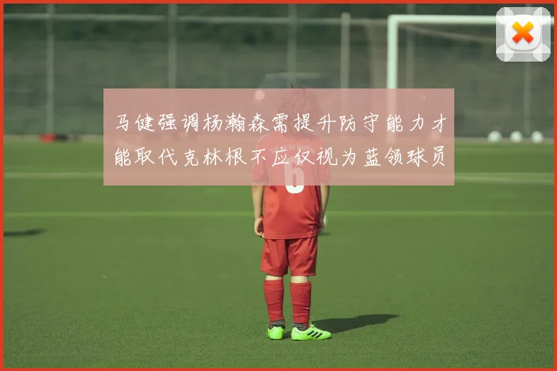 马健强调杨瀚森需提升防守能力才能取代克林根不应仅视为蓝领球员